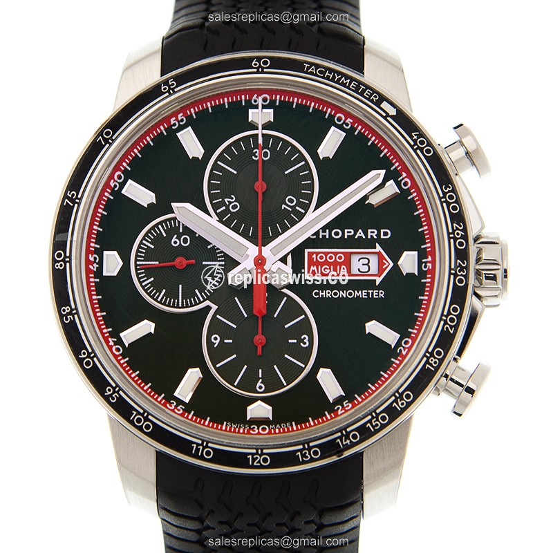 Chopard Mille Miglia GT XL Replica with Black Dial Stainless Steel Case Watch