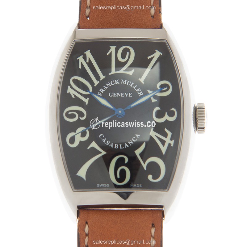 Classic Elegance: Franck Muller 6850 M C CASA BLANCA Watch - Black Automatic Movement & Stainless