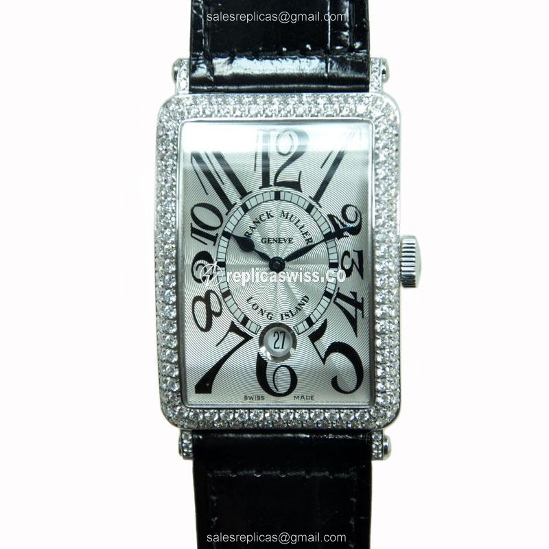 Classic Elegance of Franck Muller 1200 SC DT D Long Island: Automatic Movement, Silver Dial, 18kt