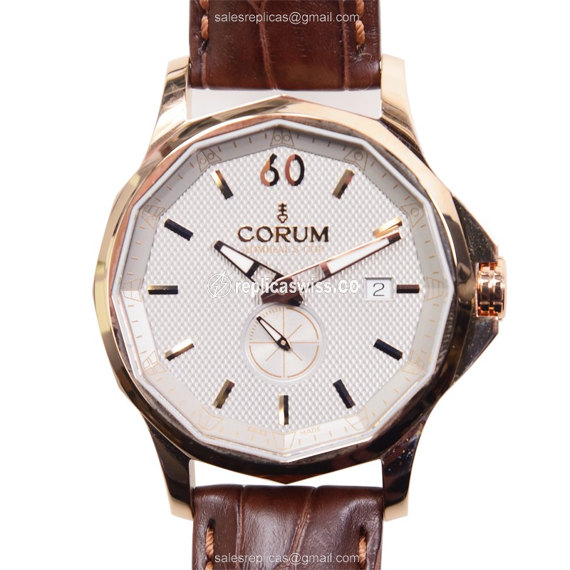 Corum Admiral's Cup 395.101.55-0002 Replica | Automatic Movement, 18kt Rose Gold Case Watch