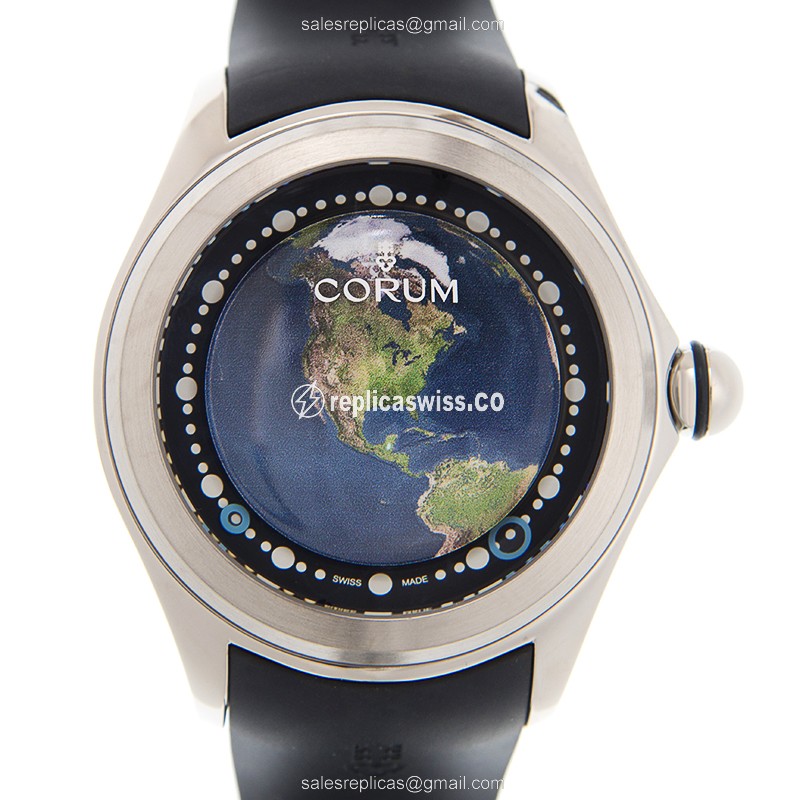 Corum Bubble Replica in Titanium Case, Automatic Movement, Blue Dial Watch
