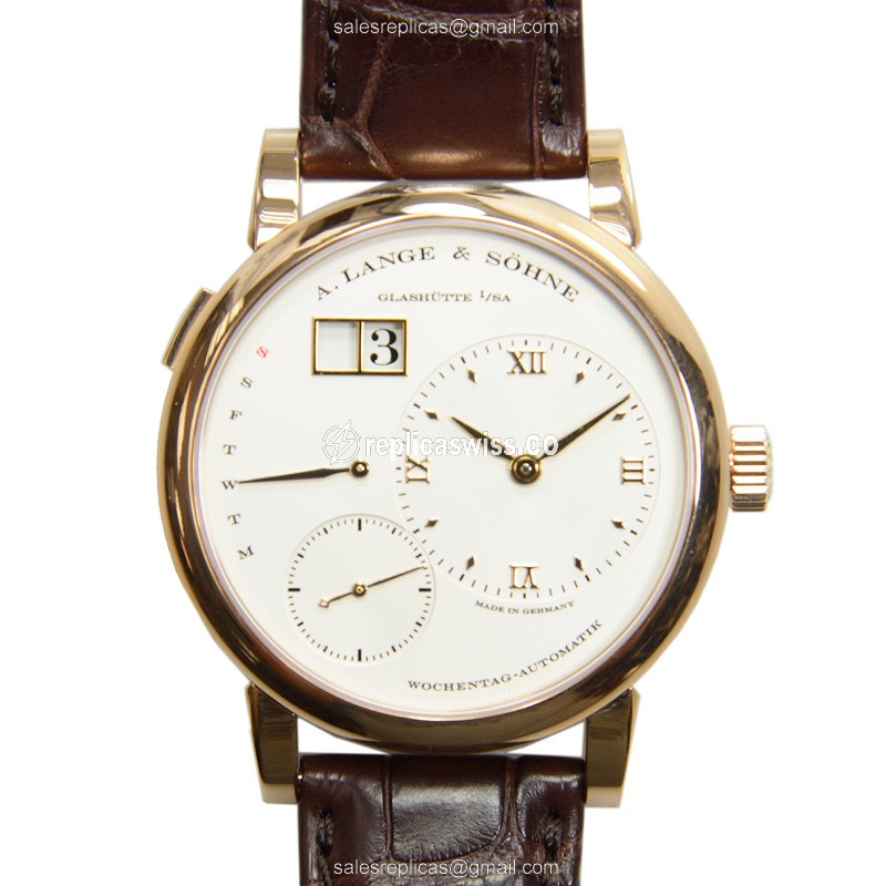 Elegant A Lange & Sohne 320.032 Replica with Automatic Movement 18kt Rose Gold Case Watch