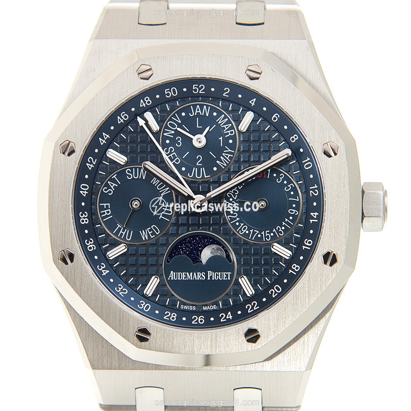 Elegant Audemars Piguet 26574ST.OO.1220ST.02 Replica Watch in Blue, Steel Case & Automatic Mechanism