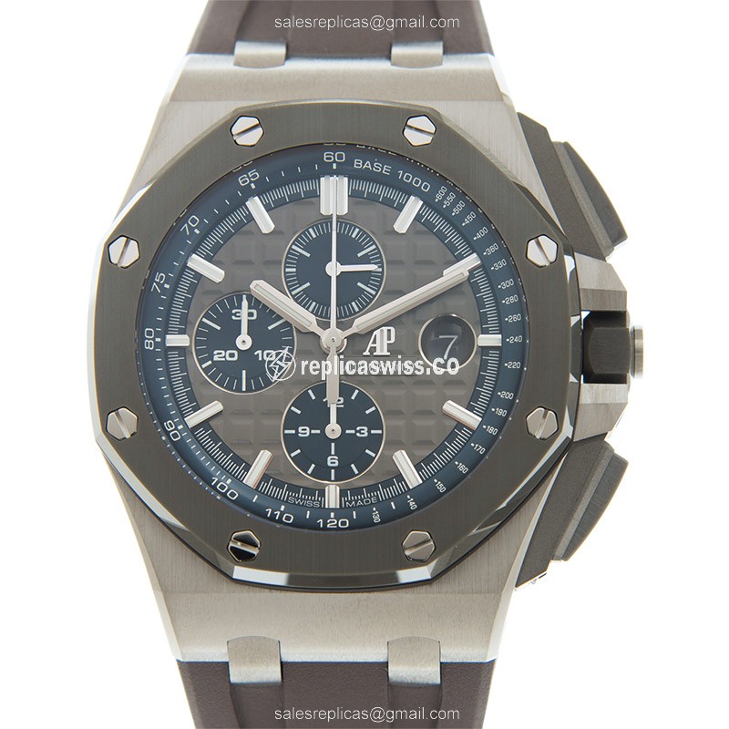 Elegant Audemars Piguet Royal Oak Offshore Replica in Gray Ceramic Case & Automatic Movement Watch