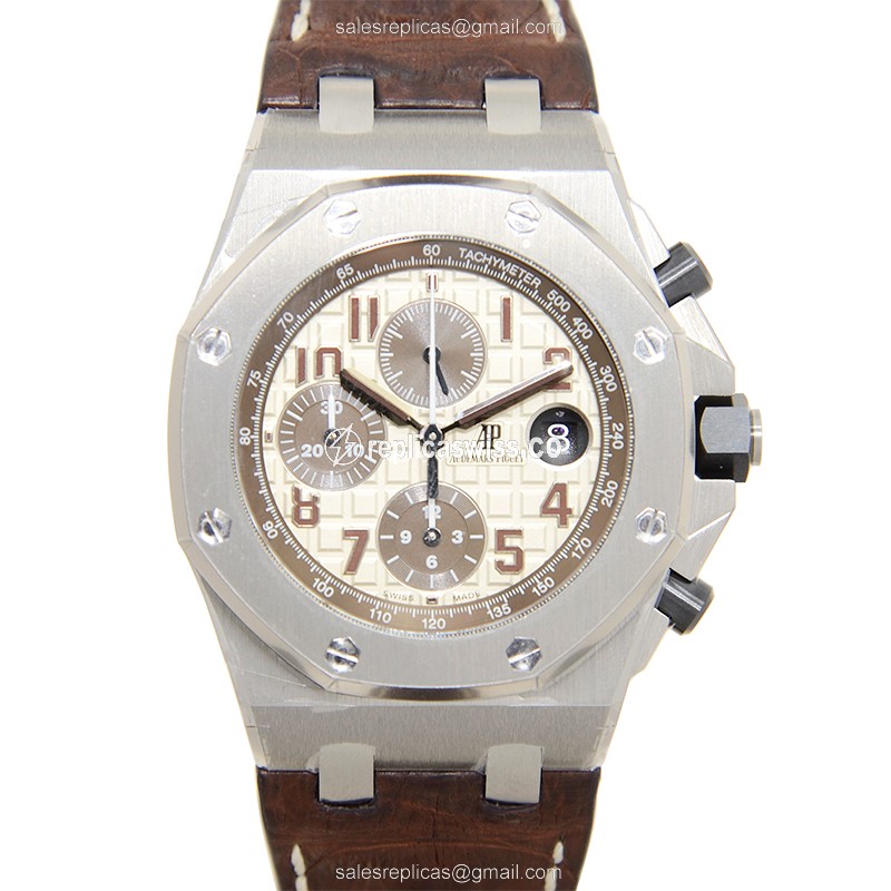 Elegant Audemars Piguet Royal Oak Offshore Replica in Stainless Steel, Automatic Movement, and