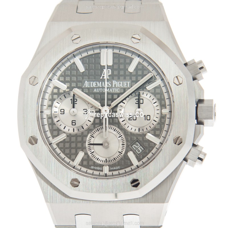 Elegant Audemars Piguet Royal Oak Replica, Automatic Movement, Silver Steel Case & Strap Watch