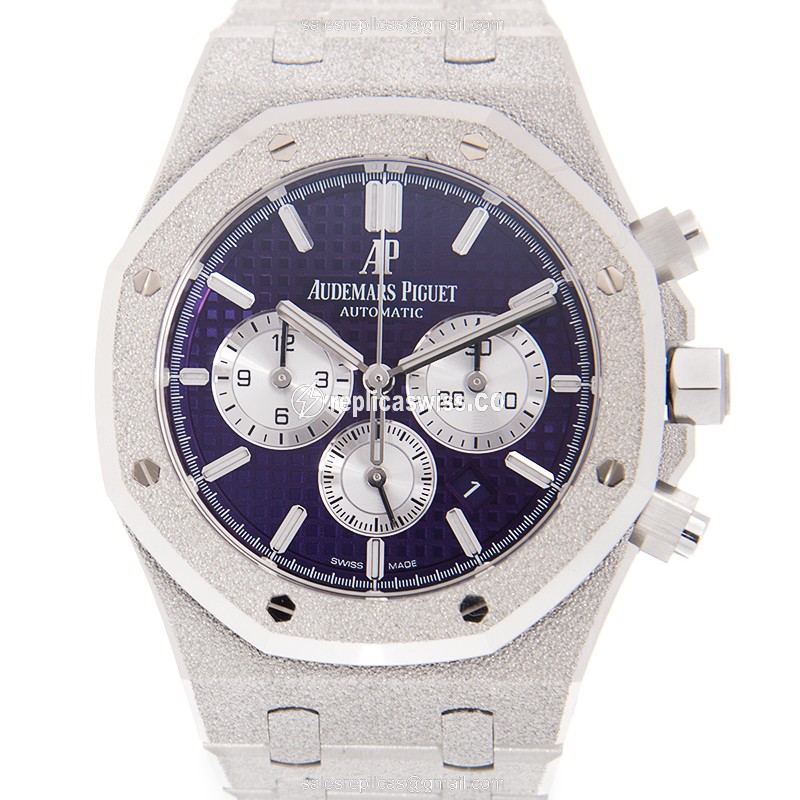 Elegant Audemars Piguet Royal Oak Replica in 18kt Gold Case, Automatic Movement, Purple Dial