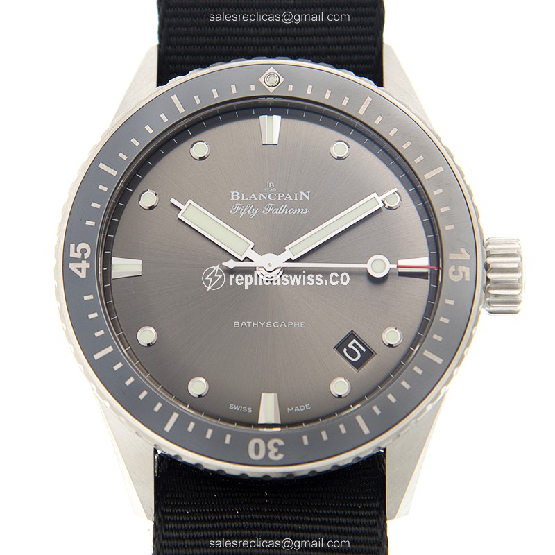 Elegant Blancpain 5000-1110-NABA Replica with Automatic Movement & Silver Dial Watch