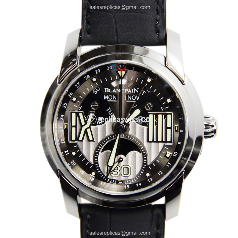 Elegant Blancpain L-EVOLUTION Replica in Stainless Steel, Automatic Movement & Gray Dial Watch