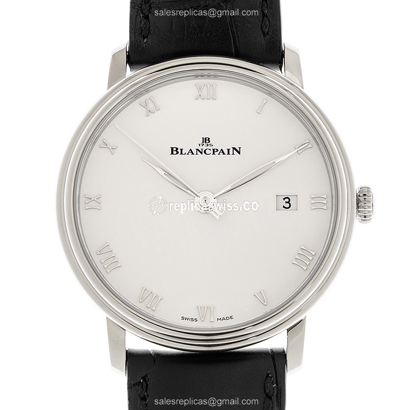 Elegant Blancpain Villeret Replica in Stainless Steel & White Dial, Automatic Movement Watch