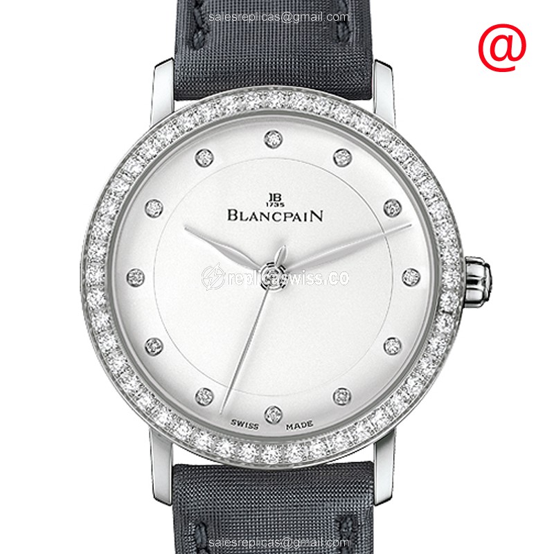 Elegant Blancpain Villeret Replica in White Dial Stainless Steel, Automatic Movement and