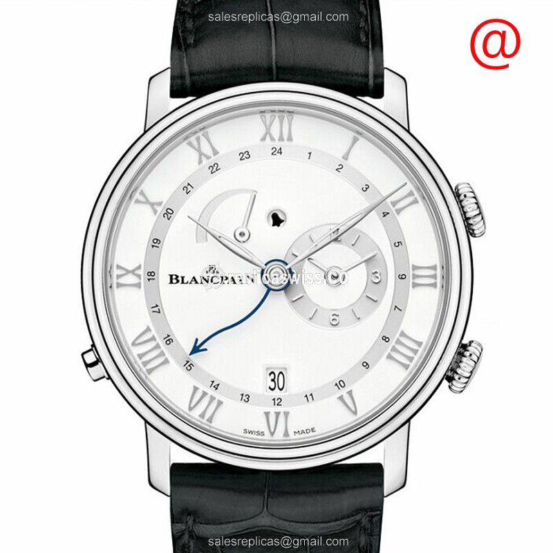 Elegant Blancpain VILLERET Replica with White Dial & Stainless Steel Case, Automatic Movement Watch