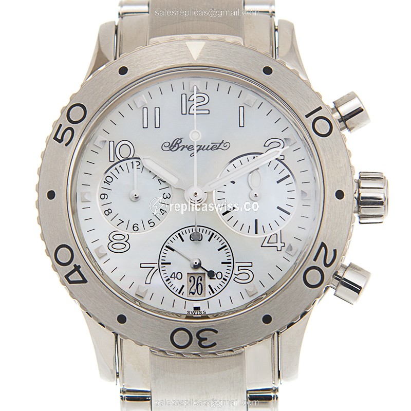 Elegant Breguet 4820ST/59/S76 Replica Watch with Automatic Movement Silver Steel Case