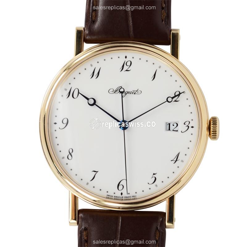 Elegant Breguet 5177BA/29/9V6 Replica Watch | White Dial, Automatic Movement, 18kt Gold Case