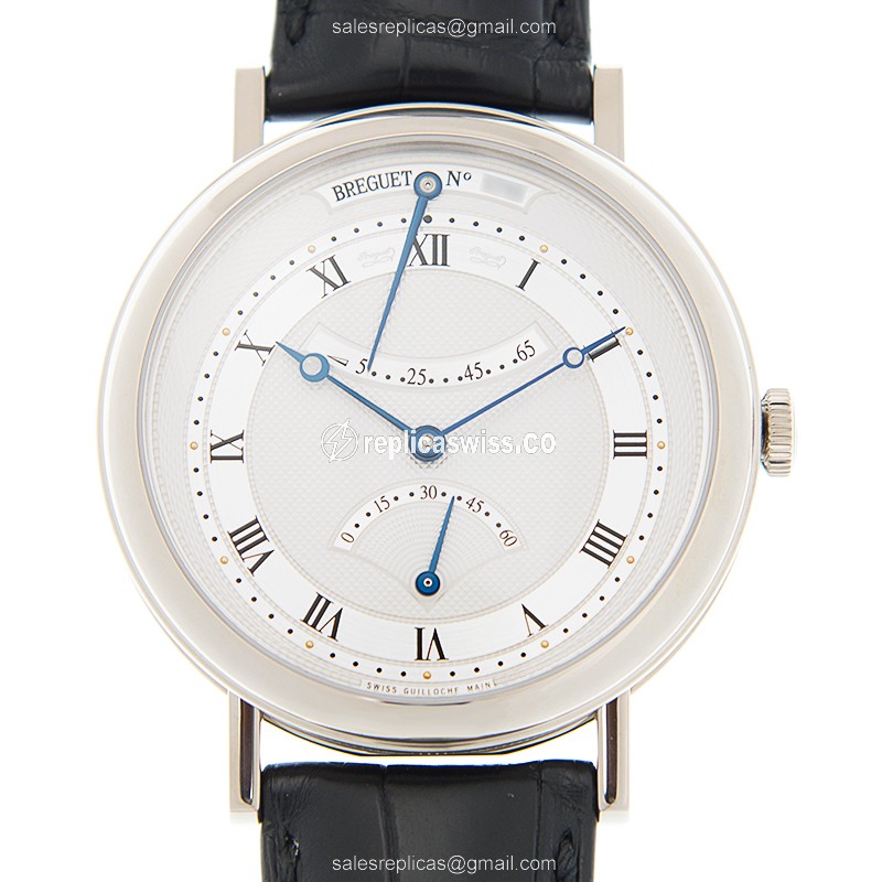 Elegant Breguet 5207BB/12/9V6 Classic Replica, Automatic Movement, Silver Dial, 18kt Gold Case Watch