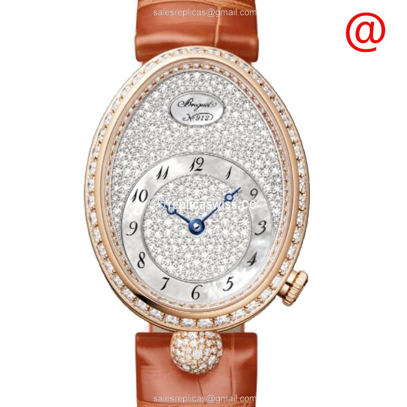 Elegant Breguet 8938BR/8D/964 Reine De Naples Replica in 18kt Rose Gold, Automatic Movement &