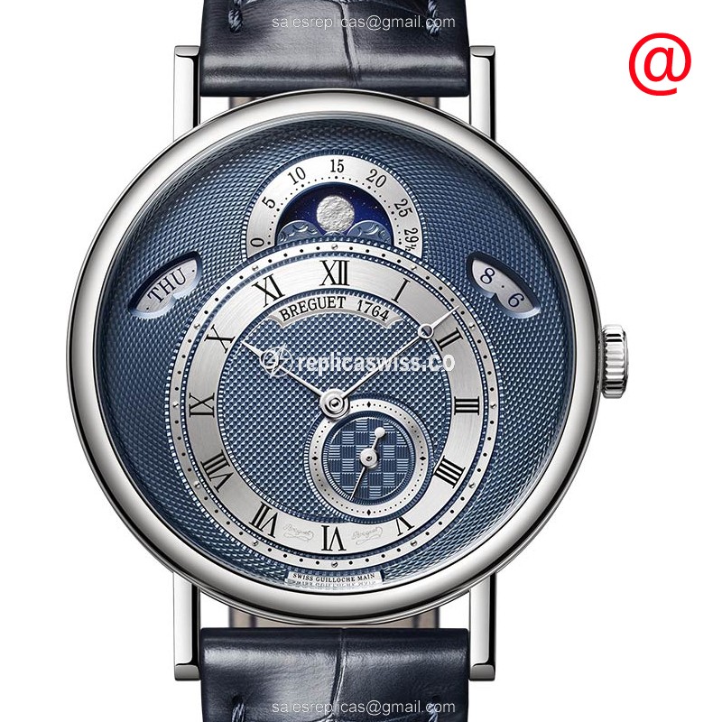 Elegant Breguet Classique Replica in 18kt Gold with Automatic Movement Blue Dial Watch
