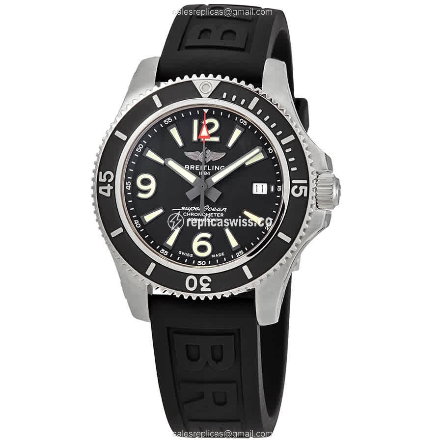 Elegant Breitling A17366021B1S1 Superocean Replica with Black Dial Automatic Movement Watch