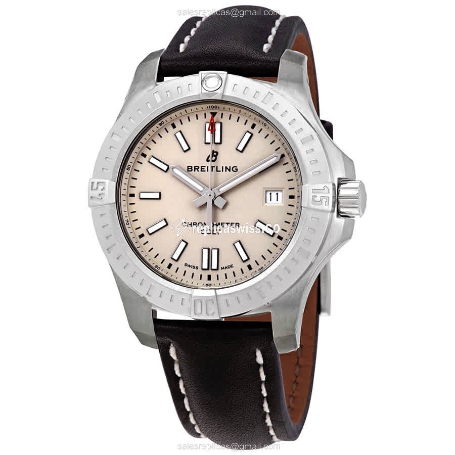 Elegant Breitling Challenger Series Replica, Automatic Movement, Stainless Steel Case & White Dial