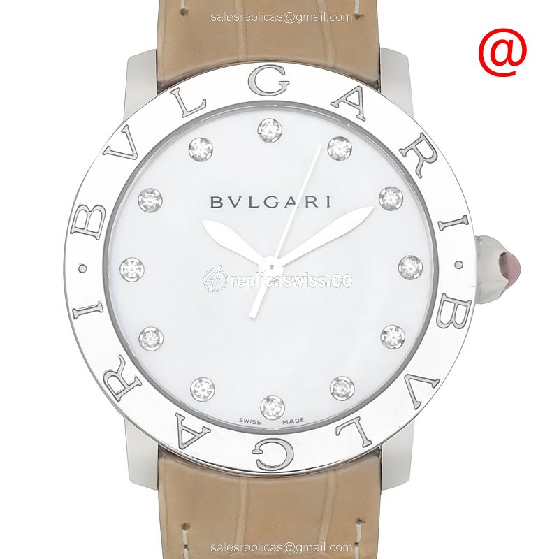 Elegant Bulgari 101894 Replica Watch | White Dial, Stainless Steel Case & Automatic Movement
