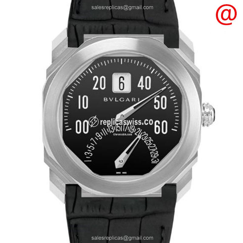 Elegant Bulgari 102369 OCTO FINISSIMO Replica with Black Dial Automatic Movement Watch