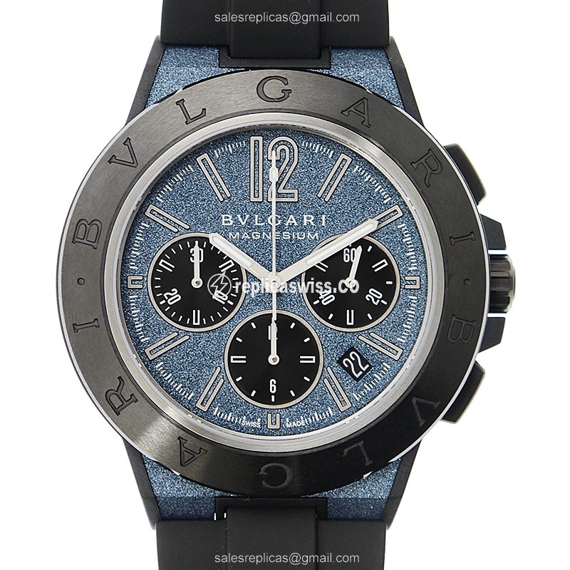 Elegant Bulgari DG42C3SMCVDCH Replica Watch with Automatic Movement Blue Ceramic Dial