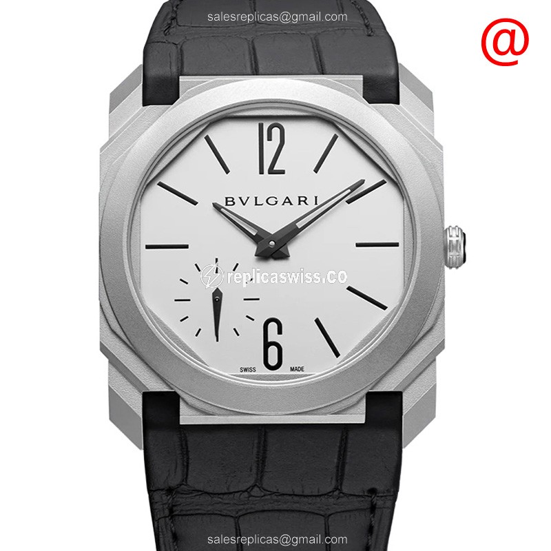 Elegant Bulgari Octo Finissimo Replica in Stainless Steel & White Dial, Automatic Movement Watch