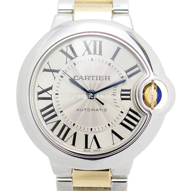 Elegant Cartier Ballon Bleu Replica in Stainless Steel, Automatic Movement & Silver Dial Watch