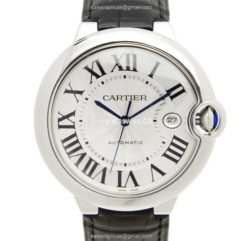 Elegant Cartier Ballon Bleu Replica in Stainless Steel & Silver Dial, Automatic Movement Watch