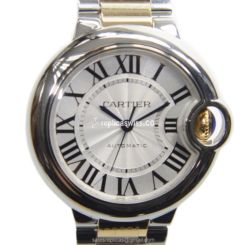 Elegant Cartier Ballon Bleu Replica in White Dial & Stainless Steel Case, Automatic Movement Watch