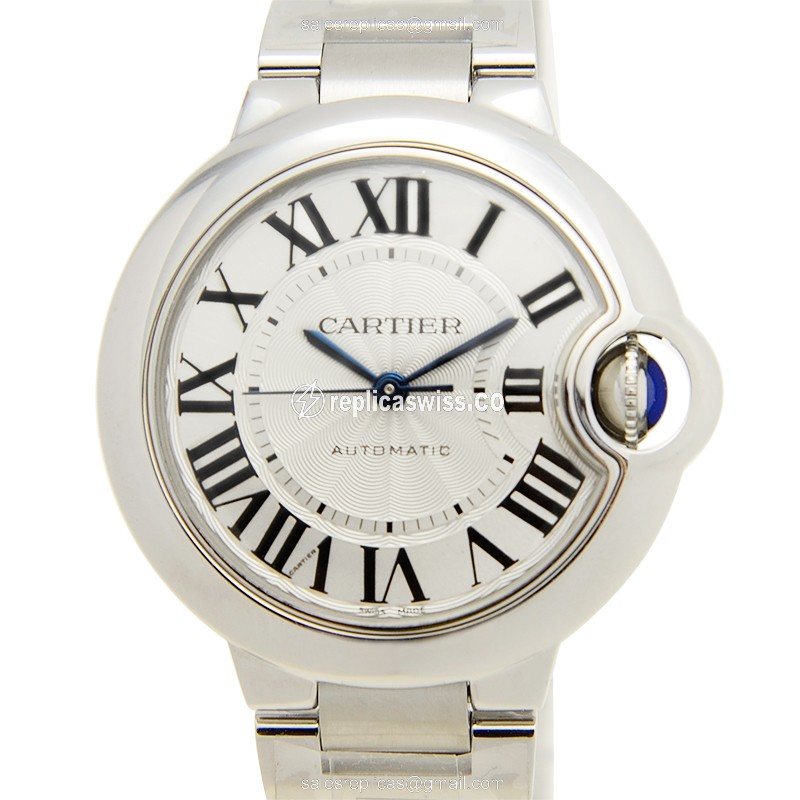 Elegant Cartier Ballon Bleu W6920071 Replica in Stainless Steel & White Dial Watch