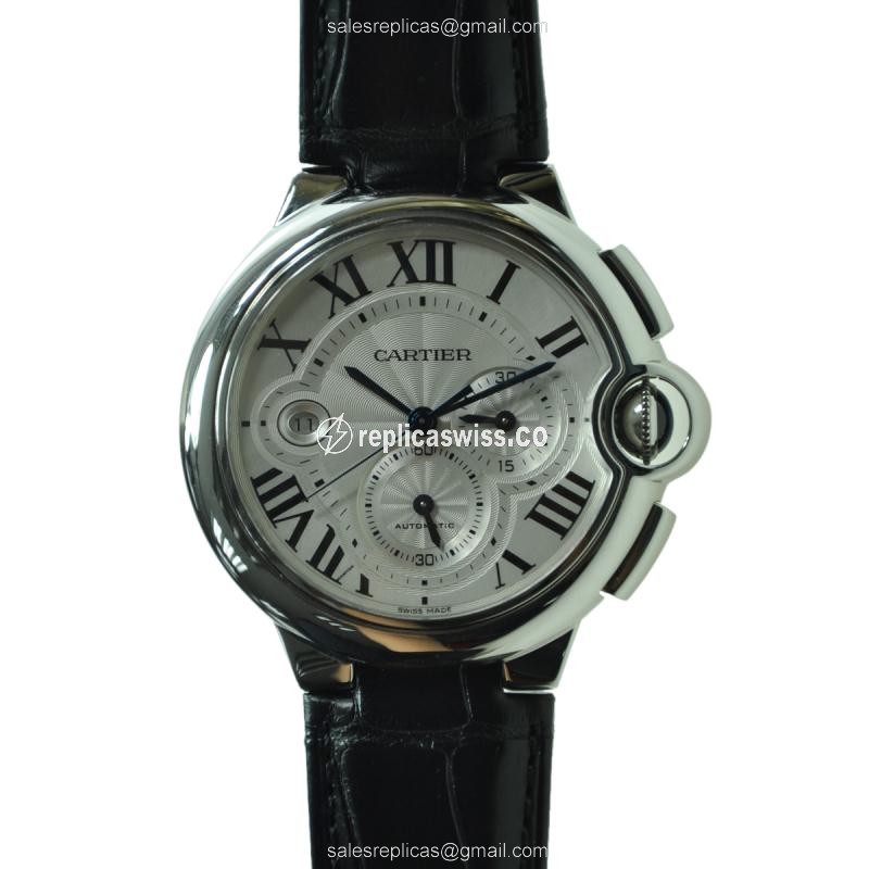 Elegant Cartier W6920003 BALLON BLEU Automatic Replica in Polished Steel & White Dial Watch