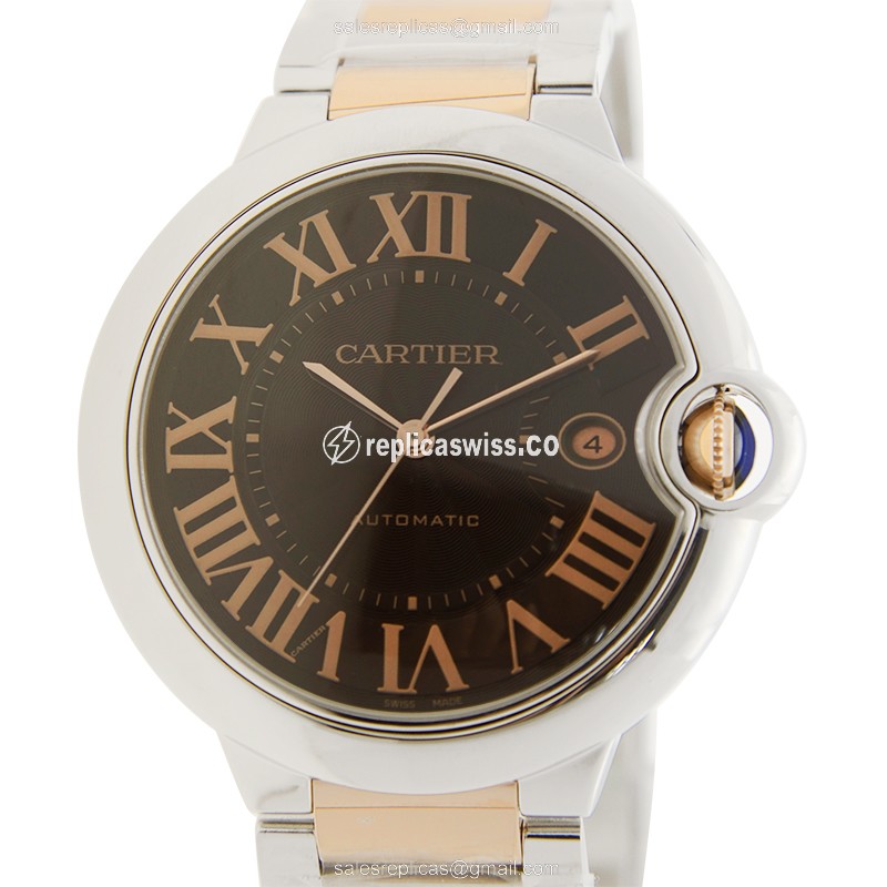 Elegant Cartier W6920032 BALLON BLEU Replica with Automatic Movement Silver 18kt Steel Strap