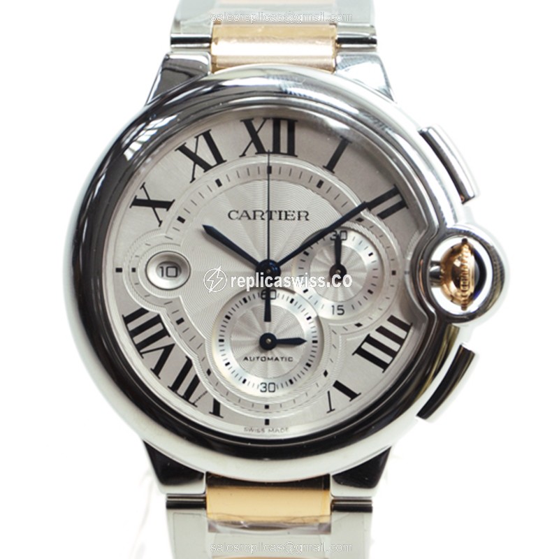 Elegant Cartier W6920063 BALLON BLEU Replica, Automatic Movement, Stainless Steel Case, Silver Dial