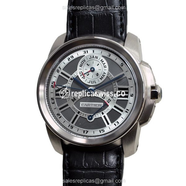 Elegant Cartier W7100030 Replica Watch | Automatic Movement, 18kt Gold Case & Gray Dial