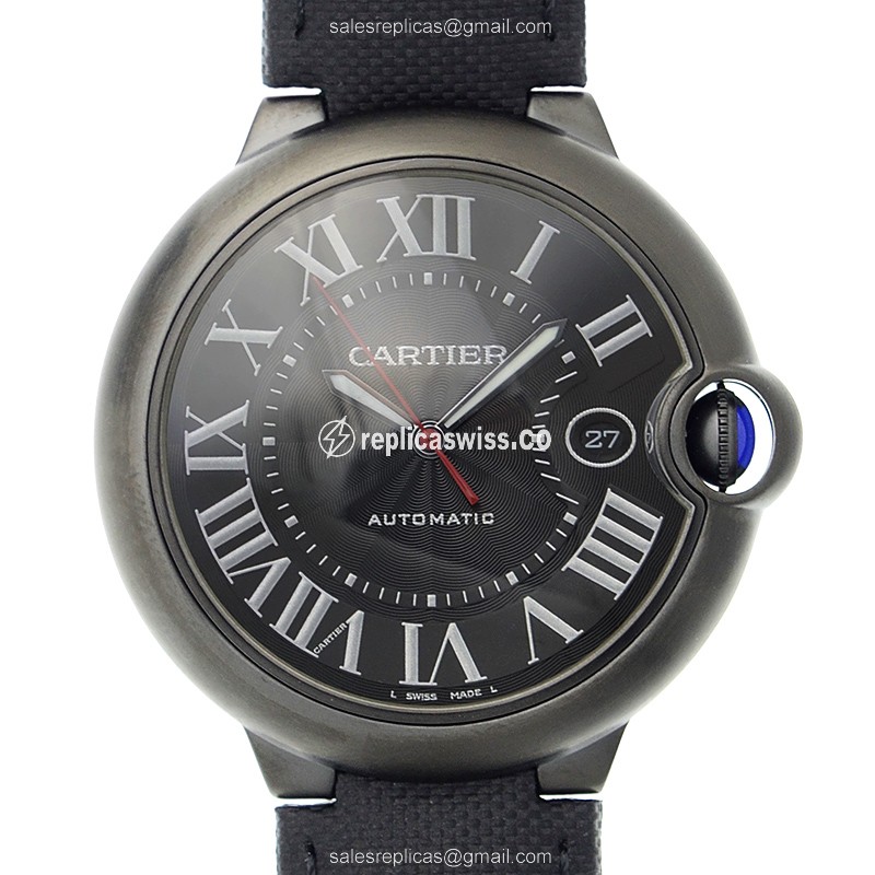 Elegant Cartier WSBB0015 Ballon Bleu Replica, Automatic Movement, Black Dial & Steel Case Watch