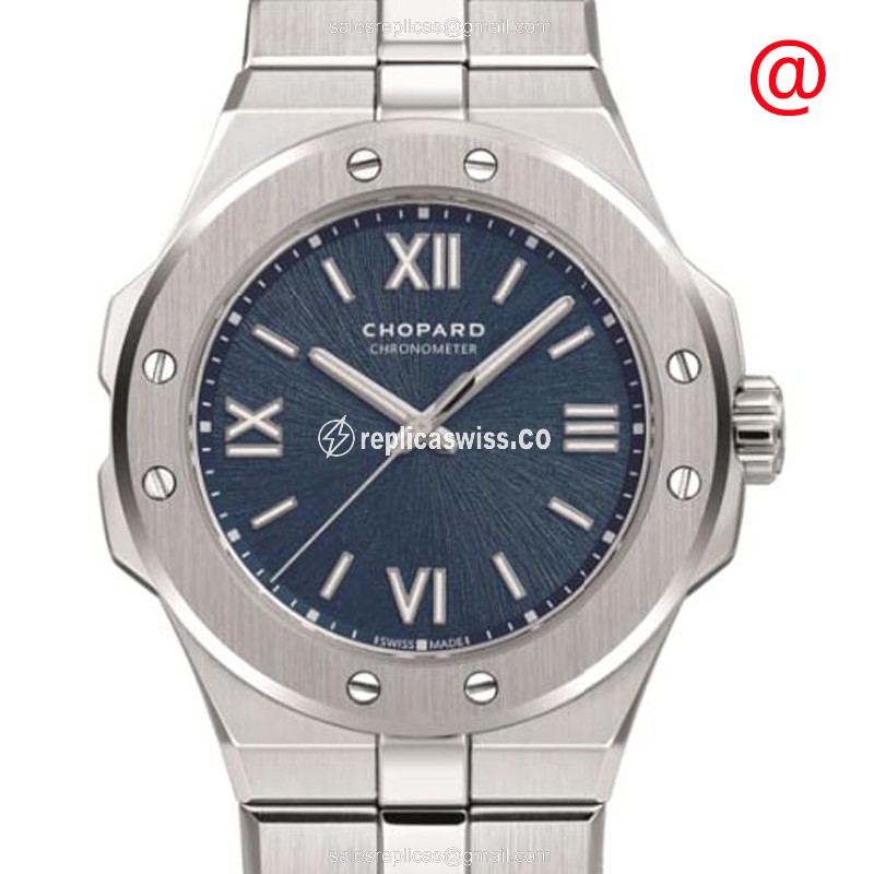 Elegant Chopard Alpine Eagle Replica in Blue Dial & Stainless Steel Case, Automatic Movement Watch