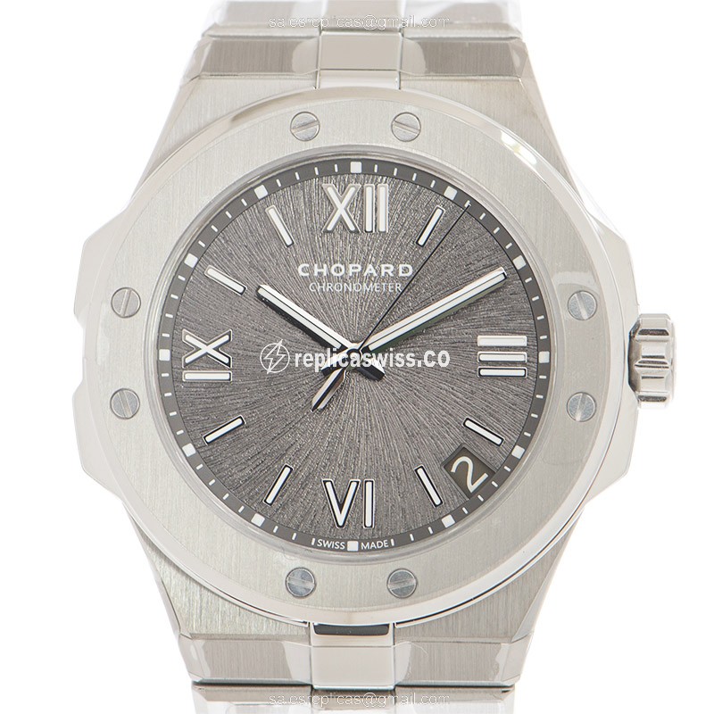 Elegant Chopard Alpine Eagle Replica in Stainless Steel, Automatic Movement & Gray Dial Watch