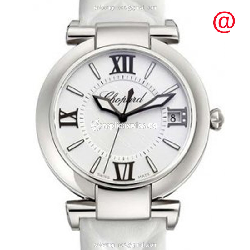 Elegant Chopard IMPERIALE Automatic Replica Watch with White Dial & Genuine Sapphire Crystal