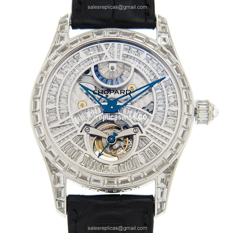Elegant Chopard L.U.C 171921-1001 Replica Watch | Manual Wind Movement | 18kt White Gold Case &