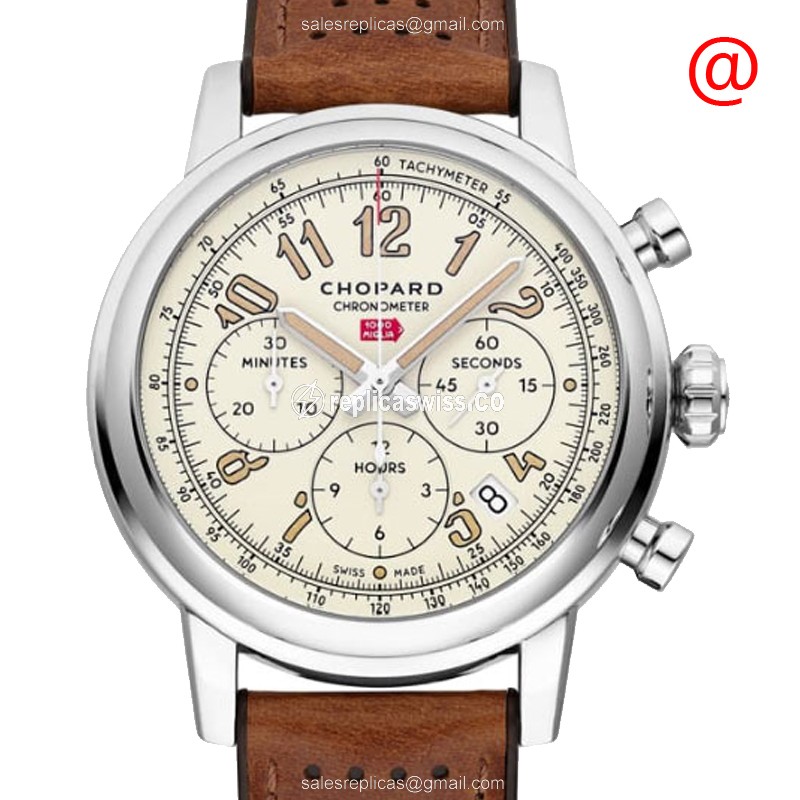 Elegant Chopard Mille Miglia GT XL Replica with Beige Dial Automatic Movement, Genuine Crystal