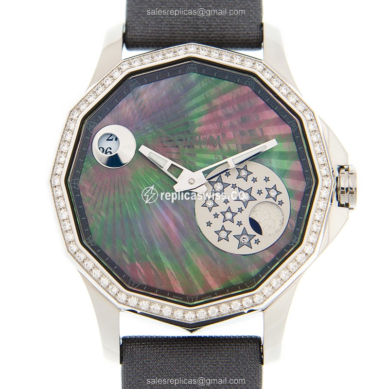 Elegant Corum Admiral's Cup Replica in Stainless Steel, Automatic Movement & Gray Dial Watch