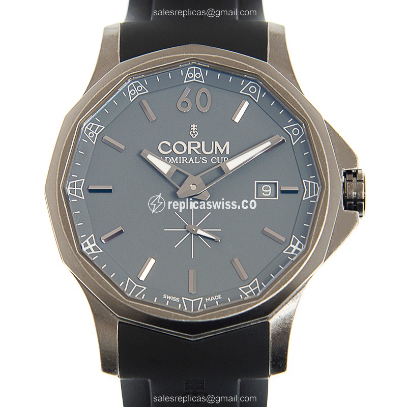 Elegant Corum Admirals Cup Replica in Black Dial & Stainless Steel Case, Automatic Movement Watch