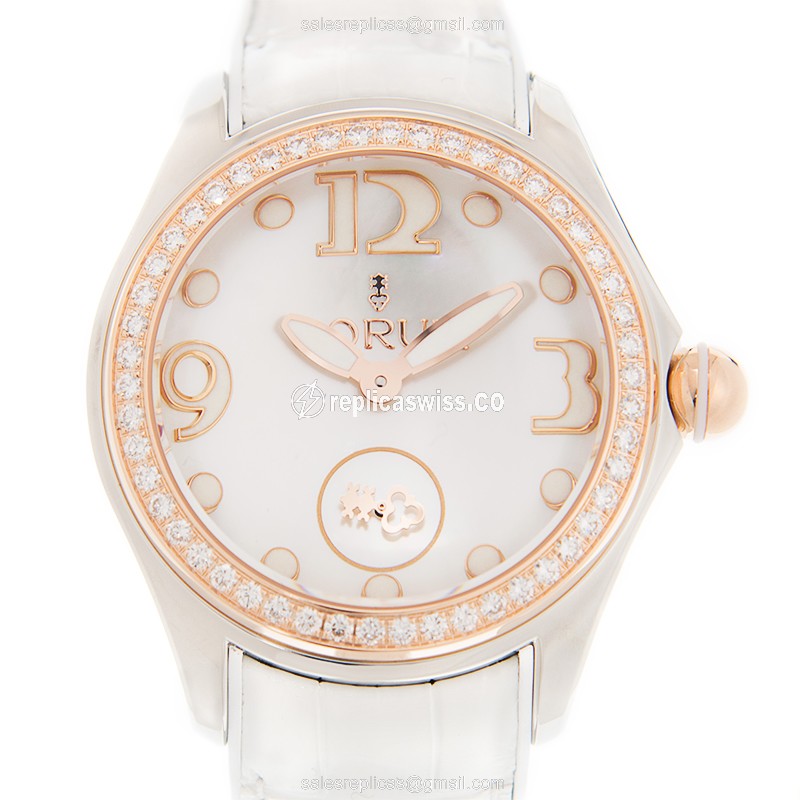 Elegant Corum Bubble Replica in 18kt Rose Gold, Automatic Movement, Gray Dial Watch