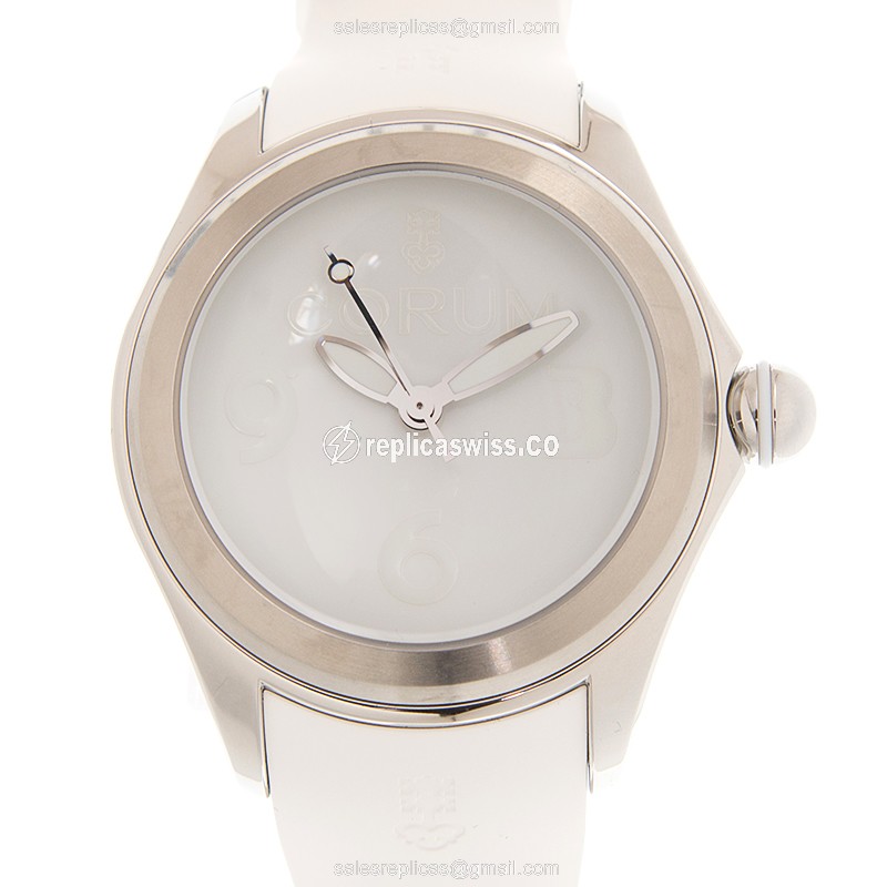Elegant Corum Bubble Replica in Stainless Steel, Automatic Movement & White Dial Watch