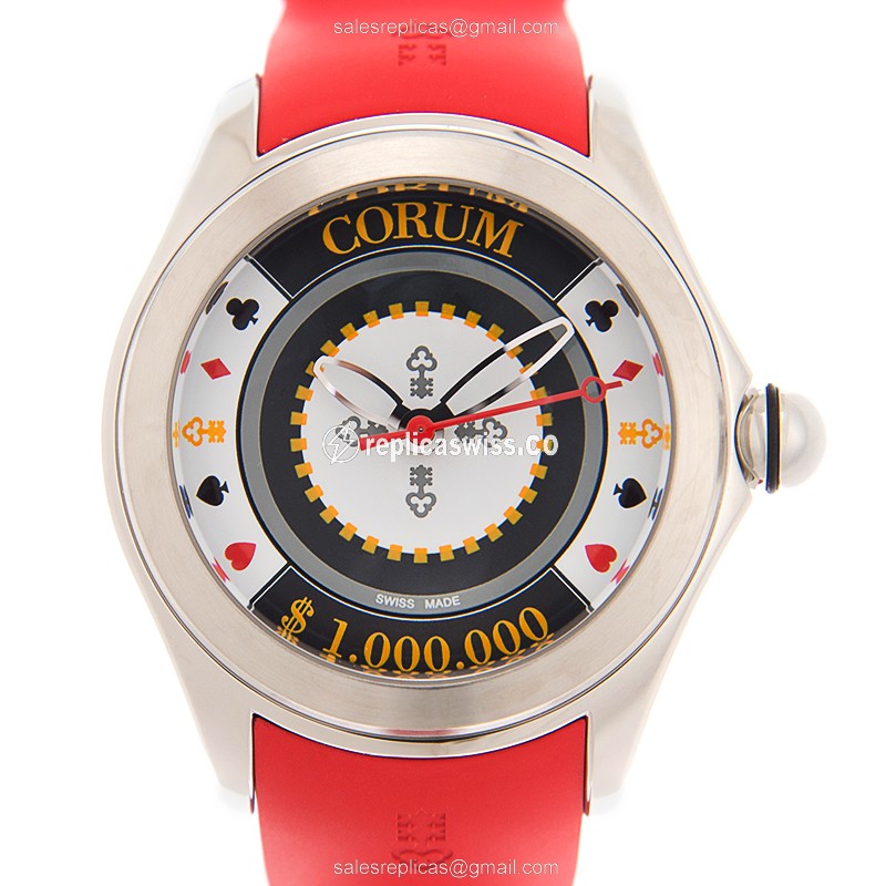 Elegant Corum Bubble Replica in White Dial & Stainless Steel Case, Automatic Movement Watch
