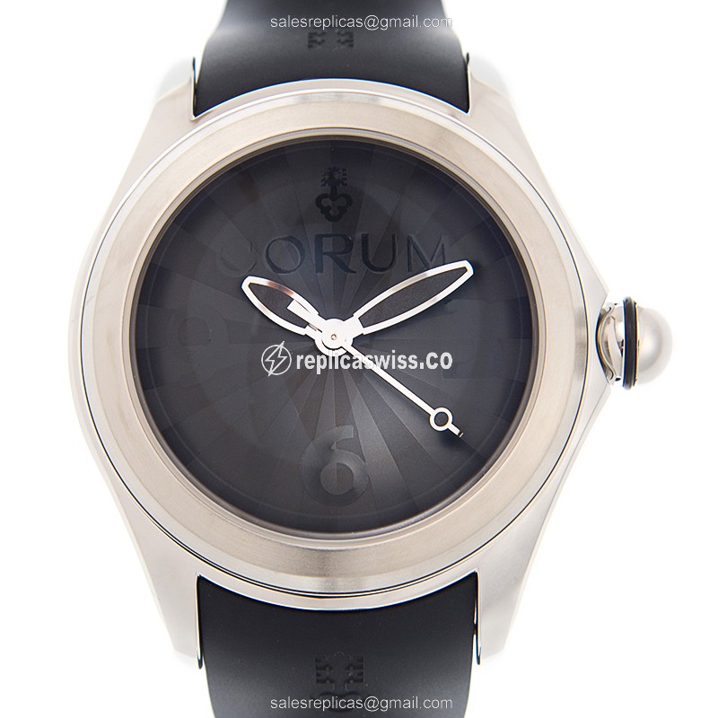 Elegant Corum Bubble Replica Watch | Automatic Movement, Black Dial & Steel Case