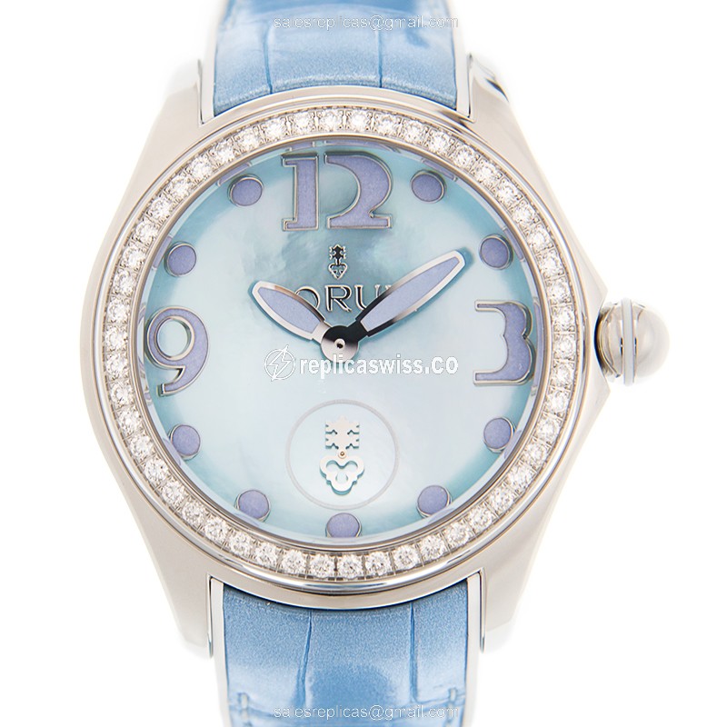 Elegant Corum Bubble Replica Watch in Blue Dial & Steel Case, Automatic Movement
