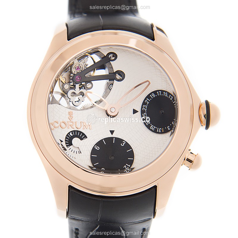 Elegant Corum Bubble Replica Watch with Automatic Movement & 18kt Rose Gold Case
