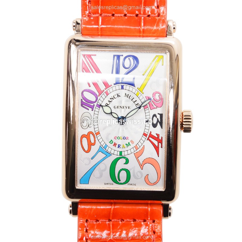 Elegant Franck Muller 1000 SC COL DR Replica Watch in 18kt Gold with Automatic Movement Silver